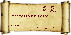 Pretzelmayer Rafael névjegykártya